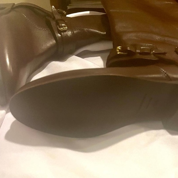 Burberry Brand New NWOB Leather Boots/Straps& Buckles md in Italy Choc Brn sz 8 - Picture 6 of 16